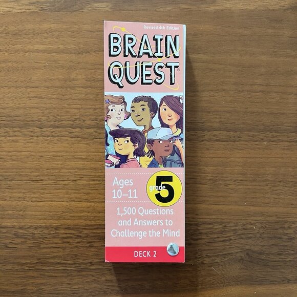 Brain Quest Learn 5th Grade Ages 10-11 Quiz Deck #2 Revised 4th Ed 2012 - Picture 1 of 7